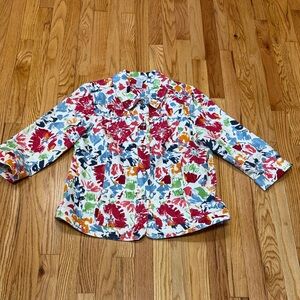 City Blues by Koret • Floral • Pop • Multi-Colors • Studded • Large MissyJacket